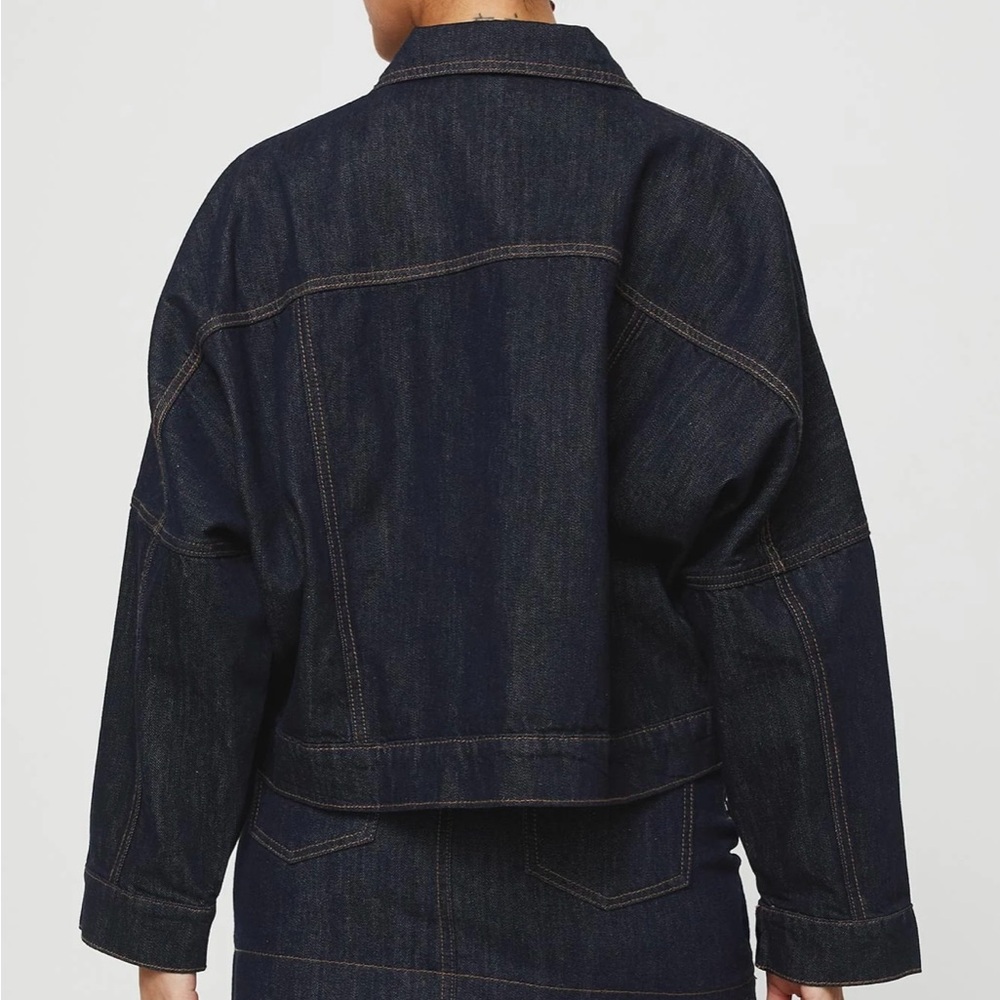 Princess Polly Dark Blue Jean Jacket - Picture 5 of 13